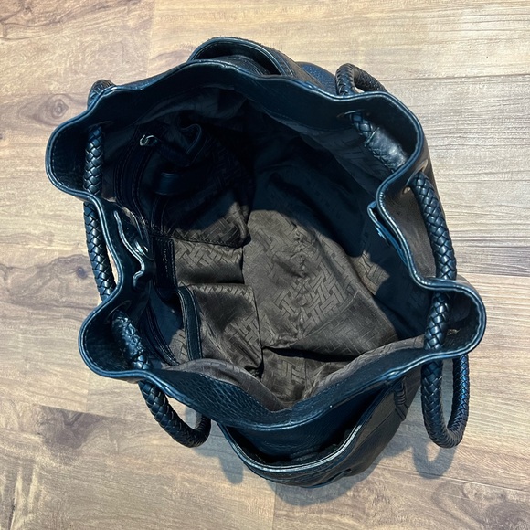 Cole Haan Pebbled Leather Shoulder Bag, Black - Picture 6 of 14